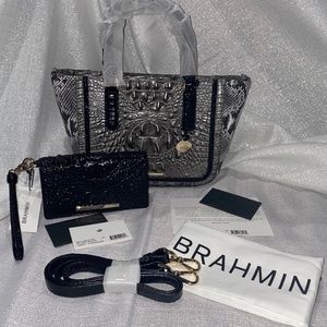 Brahmin 2 Piece Steel Fontaine/Blk Collection NWT (REASONABLE OFFERS CONSIDERED)